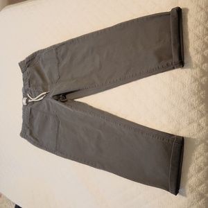 Gray Cropped Utility Pants